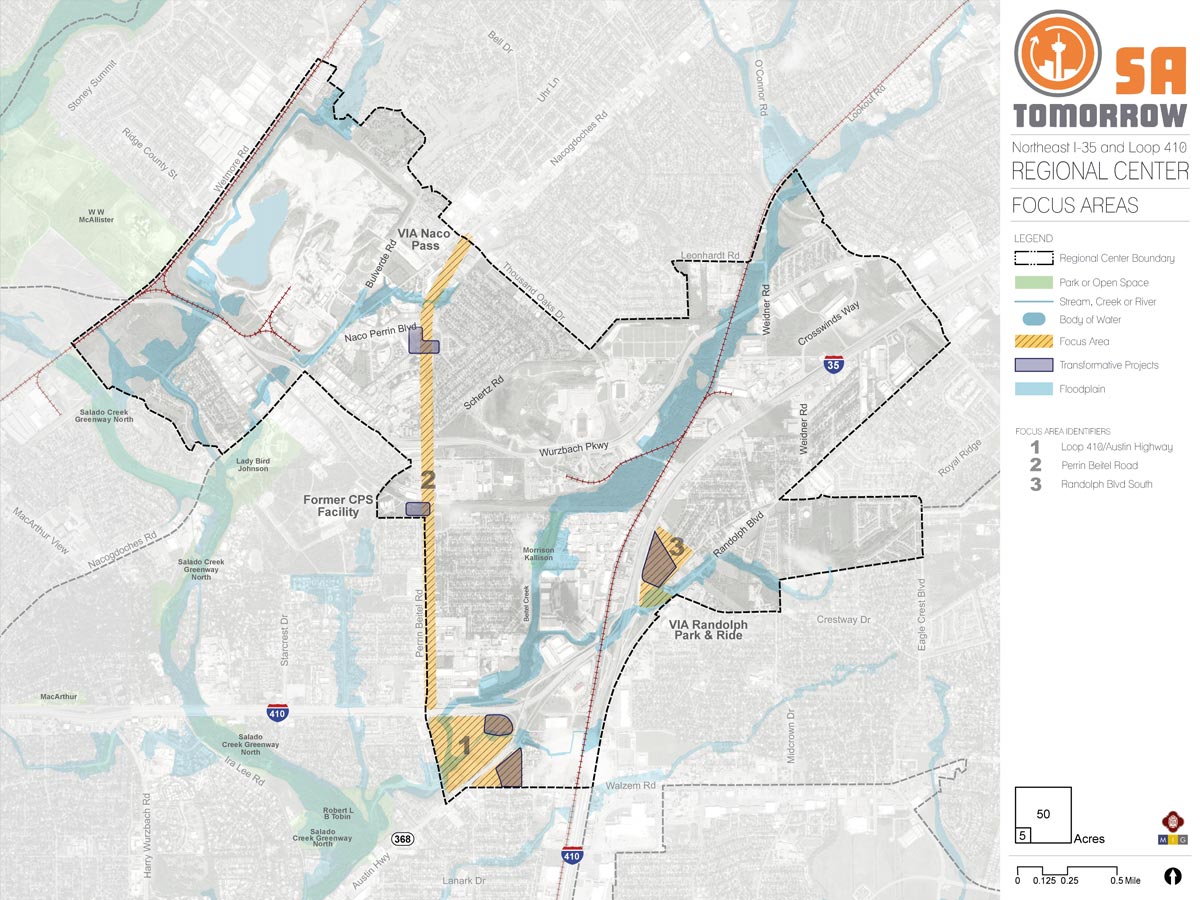 annotatable image NE Loop 410 and I-35 Regional Center